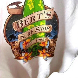Bert’s Surf‎ Shop size large. NWOT . 100% cotton.